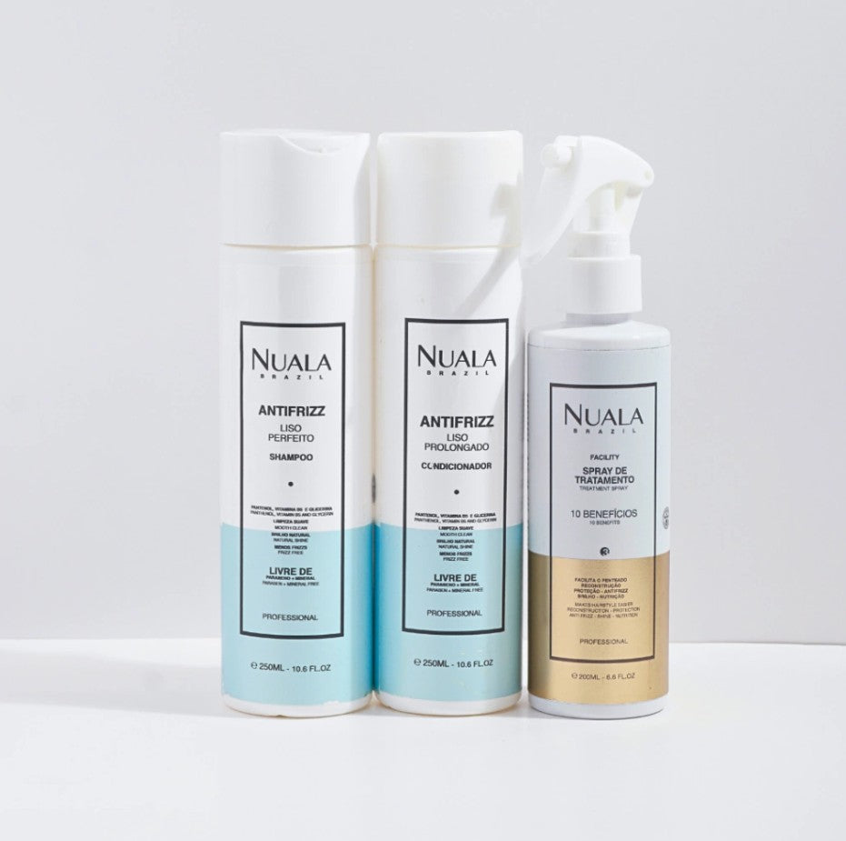 Kit Antifrizz + Leave in 10 em 1 + Escova Mágica (BRINDE)