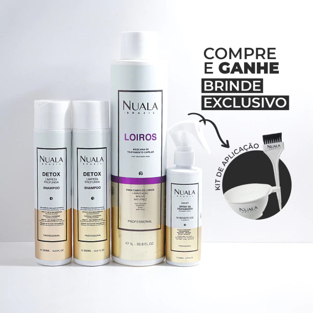 Kit Progressiva LOIROS SEM FORMOL 1L (2 Shampoos)
